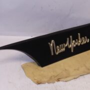1962 Chrysler New Yorker Right Front Fender Nameplate Trim Molding 2276828 - Image 5