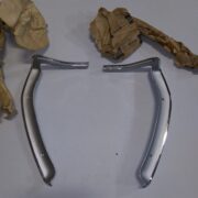 1971 1972 1973 Dodge Charger Rally, Charger S.E. Rear Bumper / Quarter Panel Reveal Trim Molding 3504764, 3504765