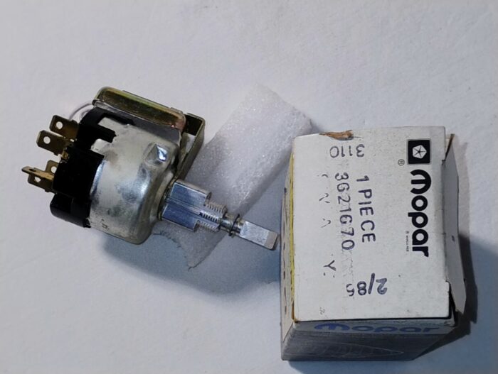 1972 1973 1974 Cuda, Challenger, Dar, Demon, Duster, A-Body, E-Body, 3 Speed Windshield Wiper Switch 3621670 - Image 3