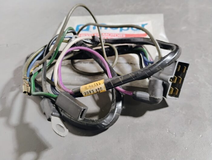 1970 Cuda, Challenger, 426 Hemi, Engine / Motor Wiring Harness, ALT. to Idle Solenoid 2983490