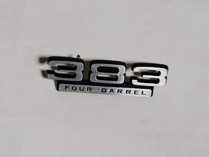 1968 1969 1970 Dodge Charger, Super Bee, 383 Four Barrel, Front Fender, Emblem / Nameplate 2785749 - Image 4