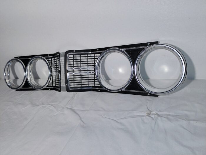 1966 Dodge Coronet, Front Headlamp / Light, Bezels / Trim Moldings 2578454, 2578455 - Image 6