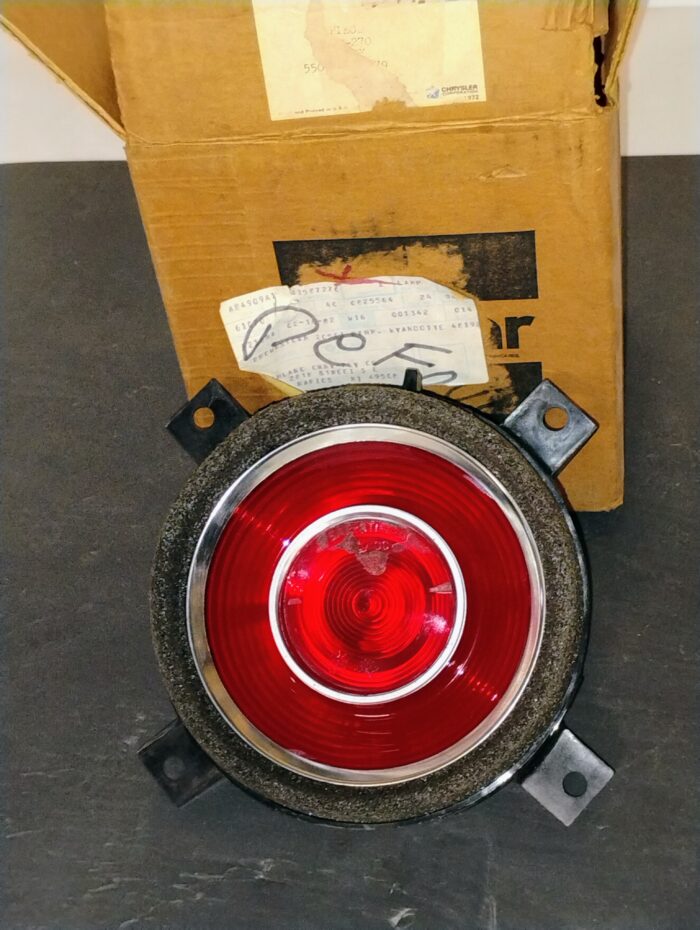 1972 1973 1974 Plymouth Cuda, E-Body, Rear Outer Tail Lamp / Light, Lens Assembly 3587270