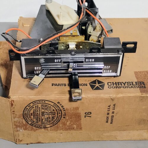 1971 1972 Charger, GTX, Road Runner, Super Bee, Heater Control Assembly 3431281