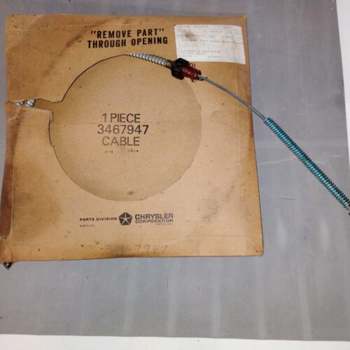 1969 1970 1971 Chrysler 300, New Yorker, Newport, Fury, Monaco, Polara, C-Body, Right Rear, Parking Brake, Cable 3467947, S/A 3420102